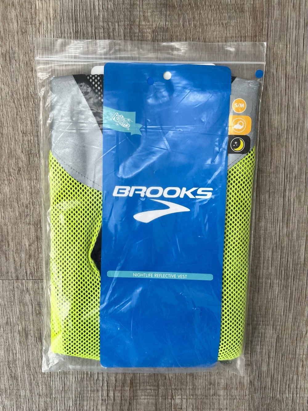 Brooks Nightlife Reflective Mesh Running Vest - Neon Yellow S/M